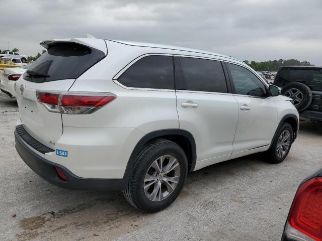 5TDKKRFH7FS054681 - 2015 TOYOTA HIGHLANDER XLE WHITE photo 3