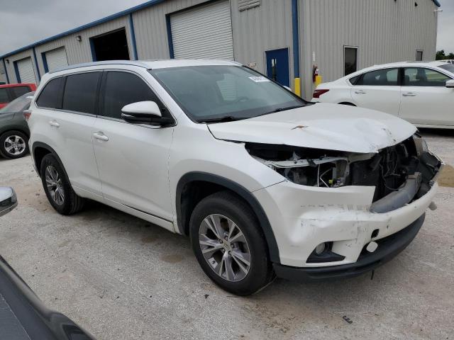 5TDKKRFH7FS054681 - 2015 TOYOTA HIGHLANDER XLE WHITE photo 4