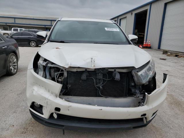 5TDKKRFH7FS054681 - 2015 TOYOTA HIGHLANDER XLE WHITE photo 5