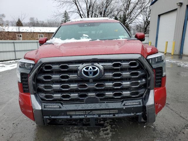 5TFNC5DBXPX016486 - 2023 TOYOTA TUNDRA CREWMAX PLATINUM Rot Foto 5