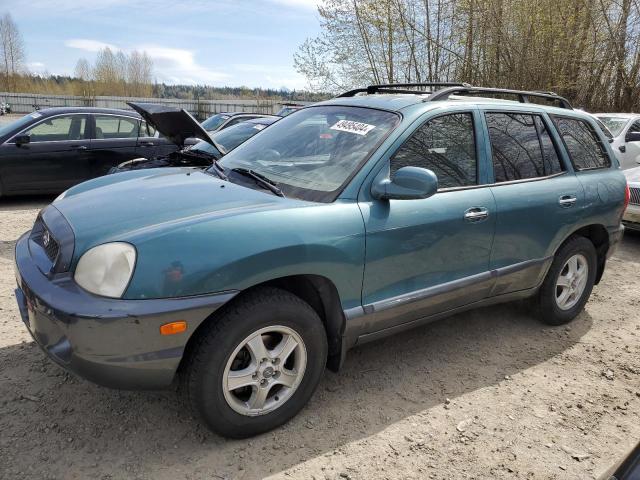 KM8SC83D01U097347 - 2001 HYUNDAI SANTA FE GLS TEAL photo 1