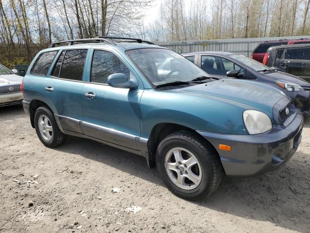 KM8SC83D01U097347 - 2001 HYUNDAI SANTA FE GLS TEAL photo 4