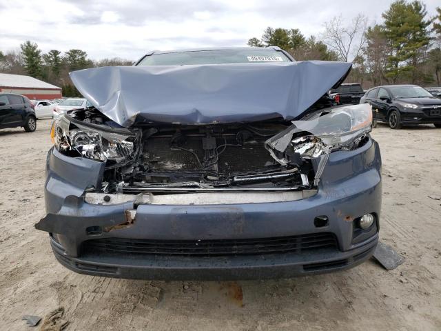 5TDJKRFHXFS099464 - 2015 TOYOTA HIGHLANDER XLE BLUE photo 5