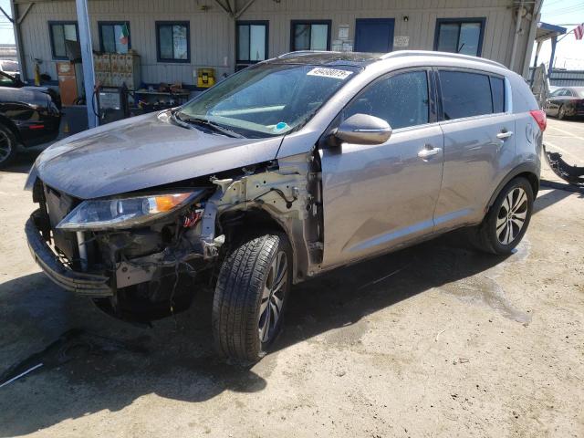 KNDPC3A27C7245896 - 2012 KIA SPORTAGE EX SILVER photo 1