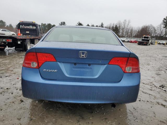 2HGFA16896H527020 - 2006 HONDA CIVIC EX BLUE photo 6