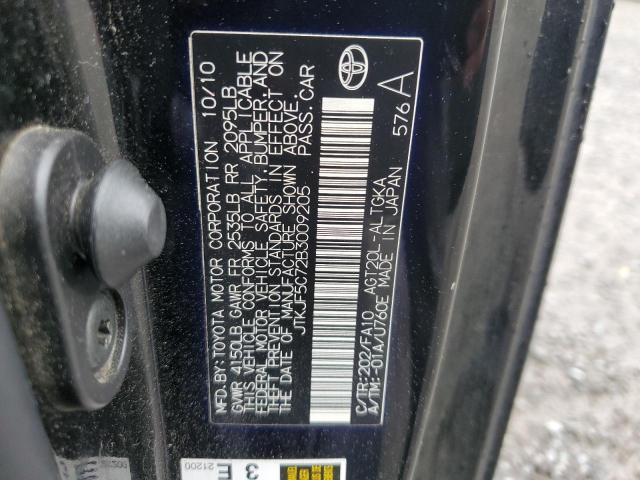 JTKJF5C72B3009205 - 2011 TOYOTA SCION TC 黑色 照片 12