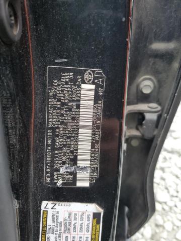 2T1KR32E57C652606 - 2007 TOYOTA COROLLA MA XR BLACK photo 12