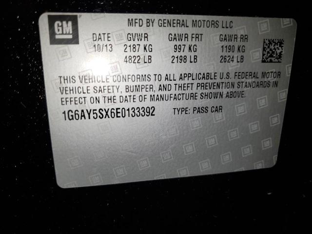 1G6AY5SX6E0133392 - 2014 CADILLAC CTS PERFORMANCE COLLECTION Черный фото 13