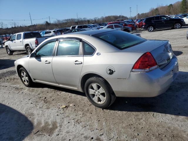 2G1WT55K789164185 - 2008 CHEVROLET IMPALA LT SILVER photo 2