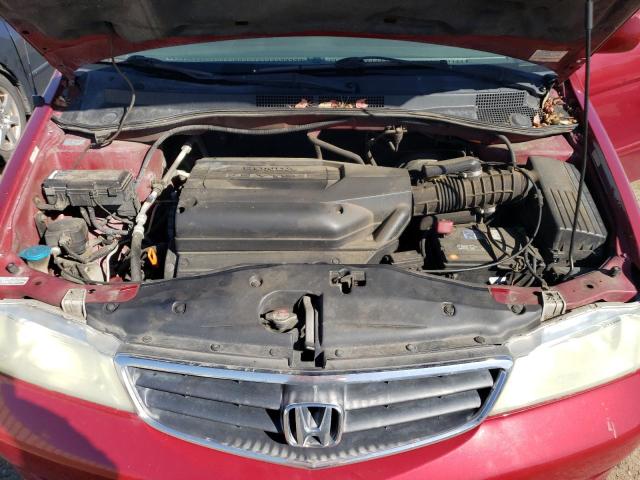 5FNRL180X3B159879 - 2003 HONDA ODYSSEY EXL RED photo 12