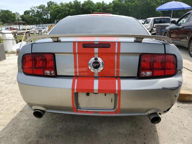 1ZVHT82H785203524 - 2008 FORD MUSTANG GT SILVER photo 6