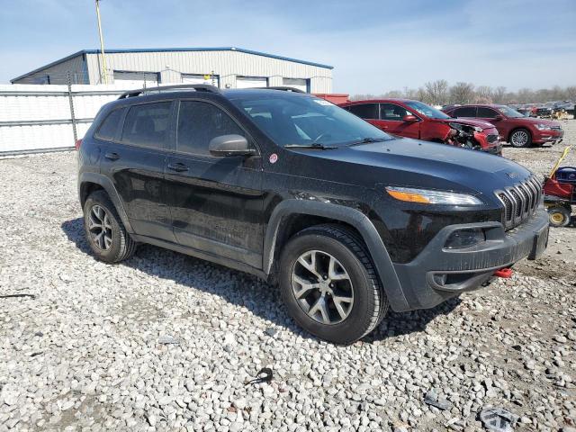 1C4PJMBB5HW513075 - 2017 JEEP CHEROKEE TRAILHAWK BLACK photo 4