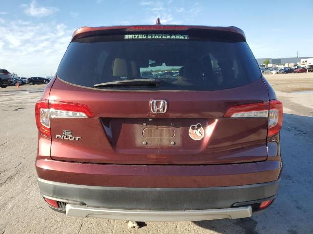 5FNYF5H53MB001052 - 2021 HONDA PILOT EXL BURGUNDY photo 6