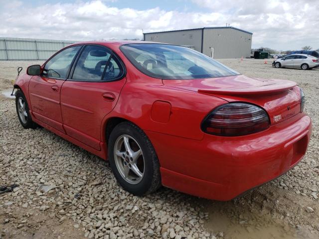 1G2WP52K0YF102669 - 2000 PONTIAC GRAND PRIX GT RED photo 2