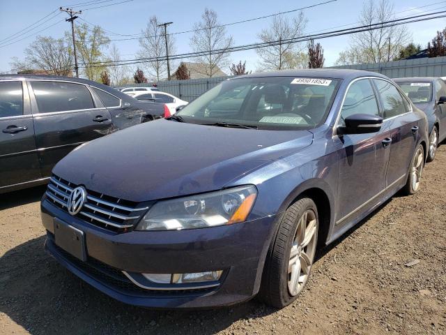 1VWCT7A35EC008846 - 2014 VOLKSWAGEN PASSAT SEL BLUE photo 1