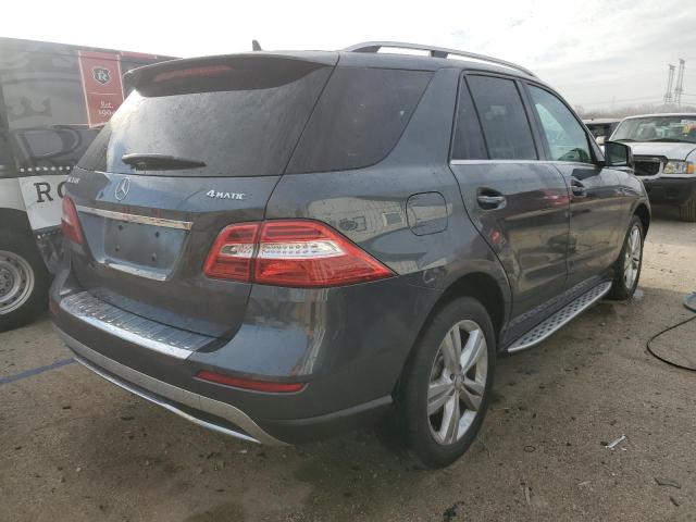 4JGDA5HB9EA418880 - 2014 MERCEDES-BENZ ML 350 4MATIC GRAY photo 3