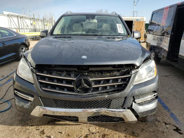 4JGDA5HB9EA418880 - 2014 MERCEDES-BENZ ML 350 4MATIC GRAY photo 5