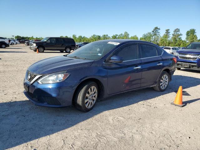 3N1AB7APXKY346412 - 2019 NISSAN SENTRA S BLUE photo 1