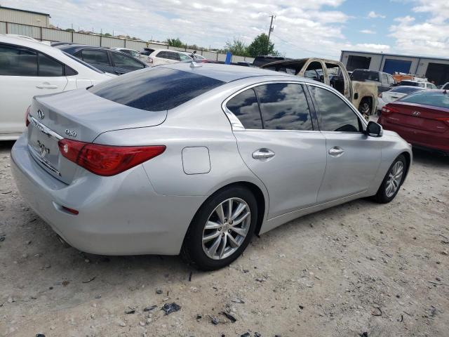 JN1BV7AP0FM345046 - 2015 INFINITI Q50 BASE SILVER photo 3