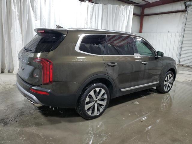 5XYP64HC2MG111958 - 2021 KIA TELLURIDE S BROWN photo 3