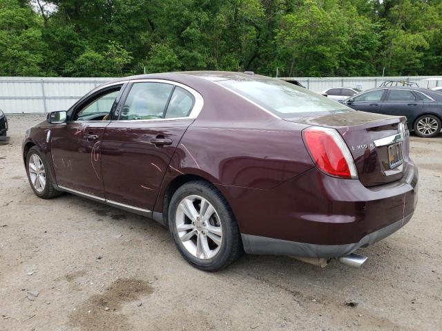 1LNHL9DR6BG606643 - 2011 LINCOLN MKS MAROON photo 2