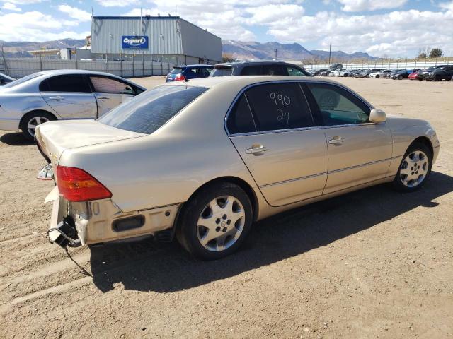 JTHBN30F010047089 - 2001 LEXUS LS 430 GOLD photo 3