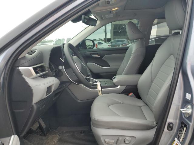 5TDHZRAH0NS133511 - 2022 TOYOTA HIGHLANDER XLE BLUE photo 7