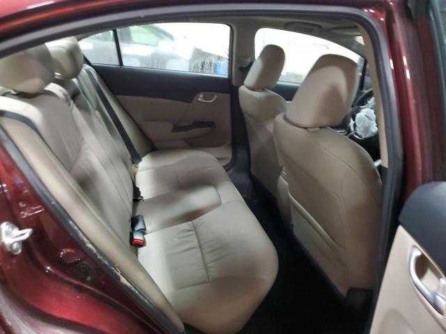 19XFB2F90EE250472 - 2014 HONDA CIVIC EXL ბურგუნდია ფოტო 10