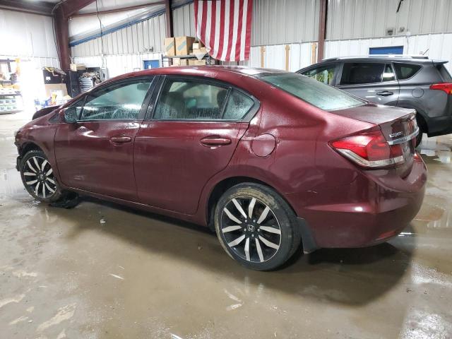 19XFB2F90EE250472 - 2014 HONDA CIVIC EXL ბურგუნდია ფოტო 2