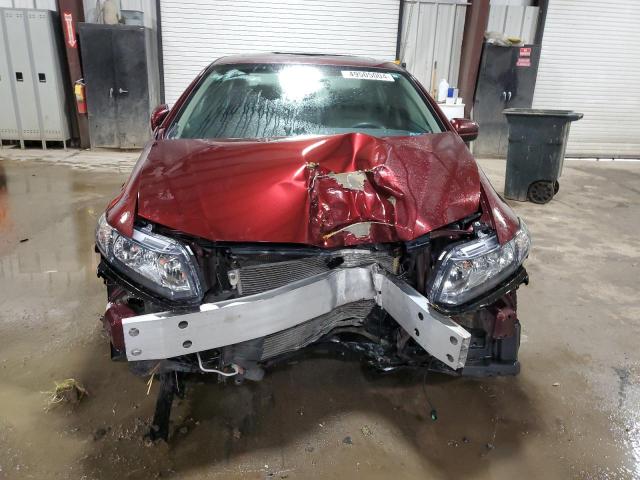 19XFB2F90EE250472 - 2014 HONDA CIVIC EXL ბურგუნდია ფოტო 5