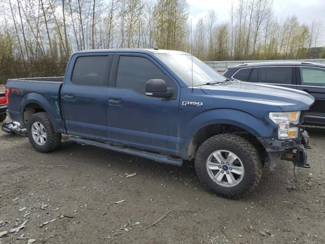 1FTEW1EF4HFC69182 - 2017 FORD F150 SUPERCREW BLUE photo 4