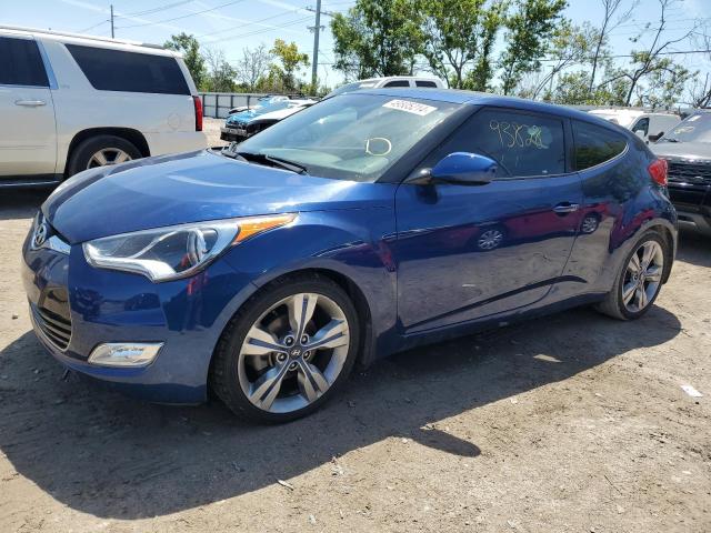 KMHTC6AD4HU320382 - 2017 HYUNDAI VELOSTER BLUE photo 1