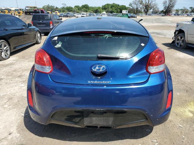 KMHTC6AD4HU320382 - 2017 HYUNDAI VELOSTER BLUE photo 6