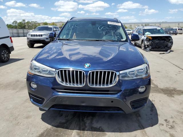 5UXWZ7C53F0F75946 - 2015 BMW X3 SDRIVE28I BLUE photo 5