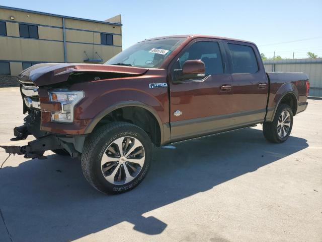 1FTEW1EF8HFC34600 - 2017 FORD F150 SUPERCREW BURGUNDY photo 1