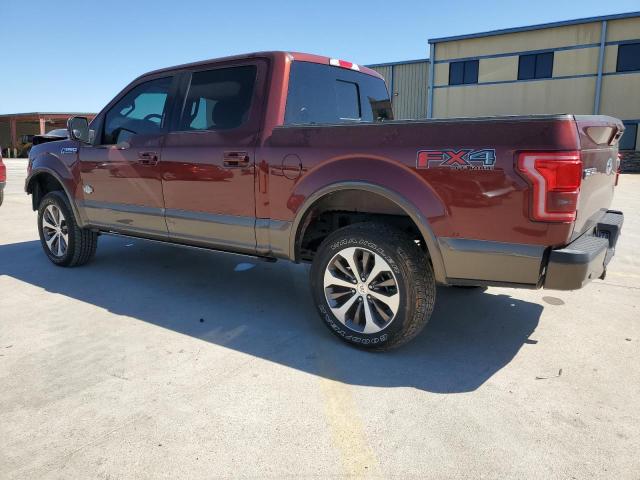 1FTEW1EF8HFC34600 - 2017 FORD F150 SUPERCREW BURGUNDY photo 2