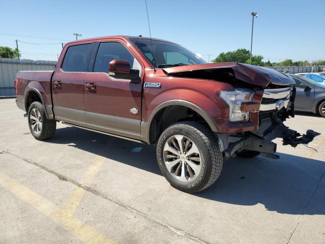 1FTEW1EF8HFC34600 - 2017 FORD F150 SUPERCREW BURGUNDY photo 4