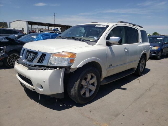 5N1BA08D98N609983 - 2008 NISSAN ARMADA SE WHITE photo 1