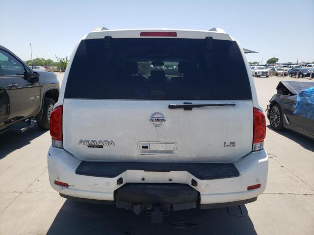 5N1BA08D98N609983 - 2008 NISSAN ARMADA SE WHITE photo 6