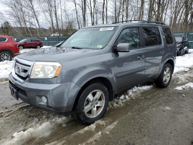 5FNYF4H55BB052477 - 2011 HONDA PILOT EXL SILVER photo 1