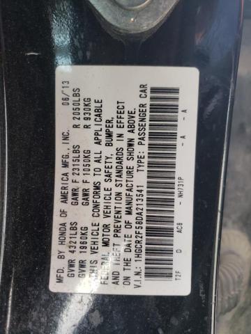 1HGCR2F58DA213541 - 2013 HONDA ACCORD SPORT BLACK photo 12