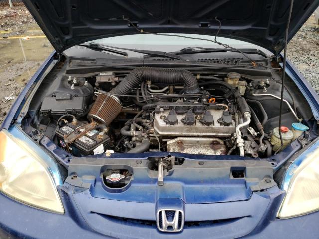 1HGEM21693L074286 - 2003 HONDA CIVIC LX BLUE photo 11