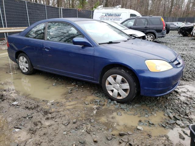 1HGEM21693L074286 - 2003 HONDA CIVIC LX BLUE photo 4