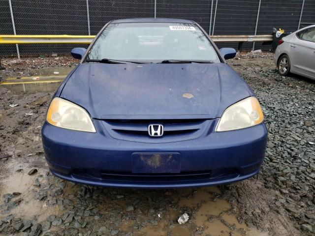 1HGEM21693L074286 - 2003 HONDA CIVIC LX BLUE photo 5