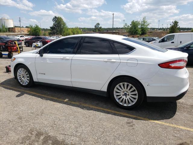 3FA6P0UU6FR163270 - 2015 FORD FUSION S HYBRID WHITE photo 2