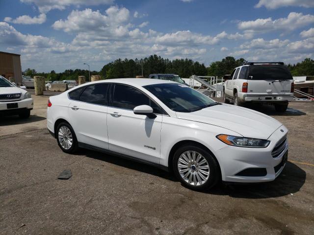 3FA6P0UU6FR163270 - 2015 FORD FUSION S HYBRID WHITE photo 4