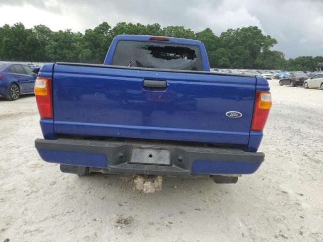 1FTYR14U55PB07457 - 2005 FORD RANGER SUPER CAB BLUE photo 6