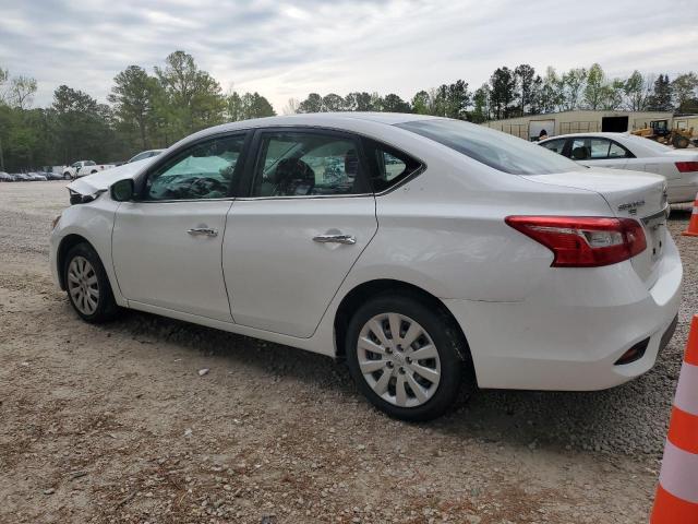 3N1AB7AP6KY373672 - 2019 NISSAN SENTRA S WHITE photo 2