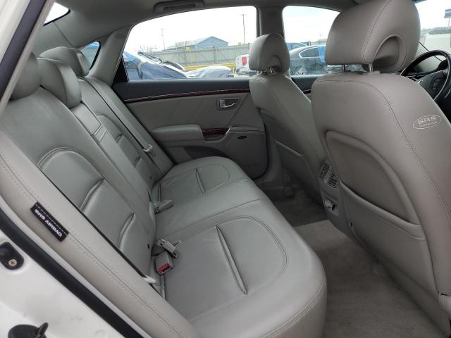 KMHFC46F36A093521 - 2006 HYUNDAI AZERA SE WHITE photo 10