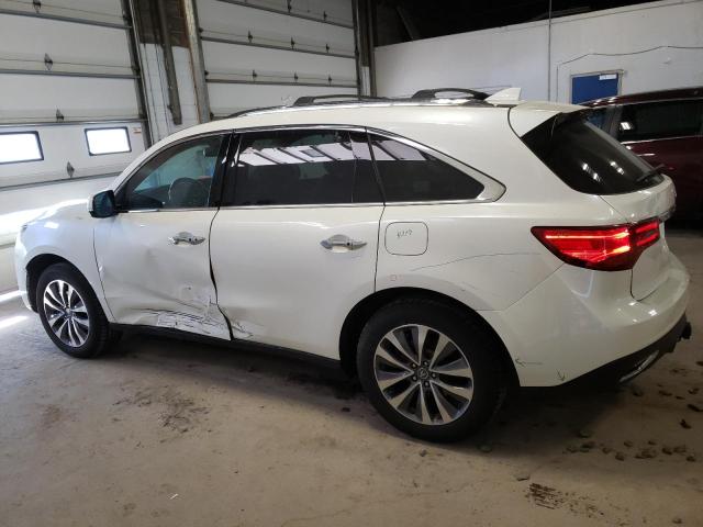 5FRYD4H62EB035427 - 2014 ACURA MDX TECHNOLOGY WHITE photo 2